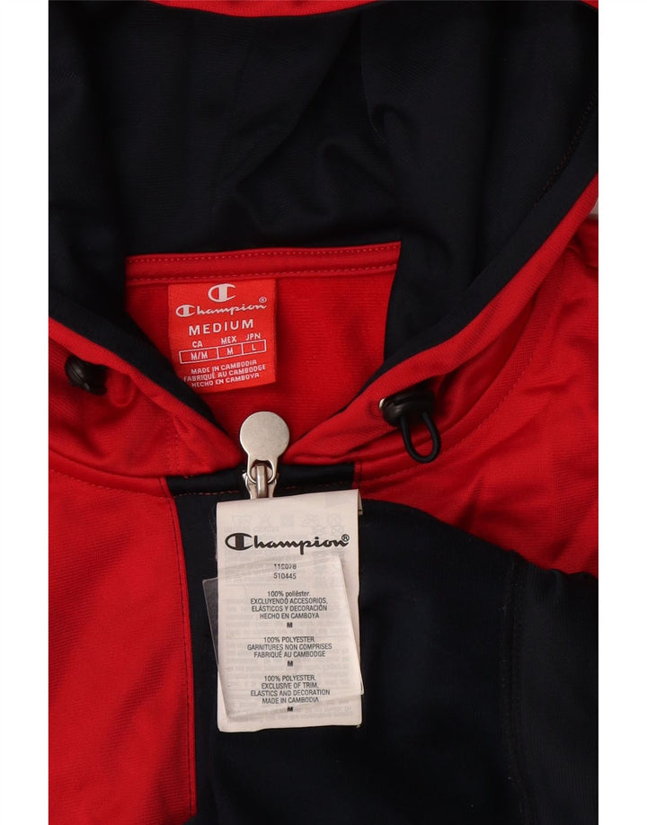 CHAMPION Damen-Kapuzenpullover mit Reißverschluss, UK 14, mittleres Marineblau, Farbblock