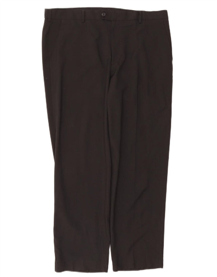 Izod Herren-Anzughose, gerade, W38, L30, Schwarz, Polyester