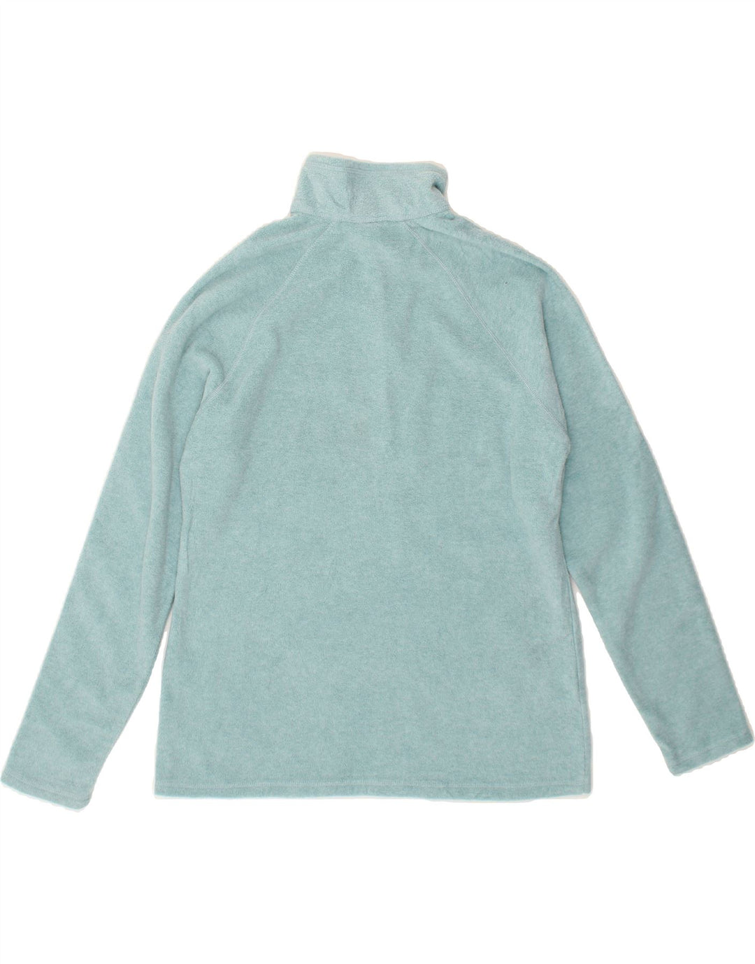 EDDIE BAUER Womens Zip Neck Fleece Jumper UK 14 Medium Blue Polyester Vintage Eddie Bauer and Second-Hand Eddie Bauer from Messina Hembry 