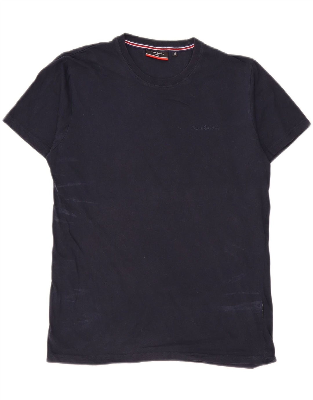 Pierre Cardin Herren-T-Shirt-Oberteil, mittelmarineblaue Baumwolle