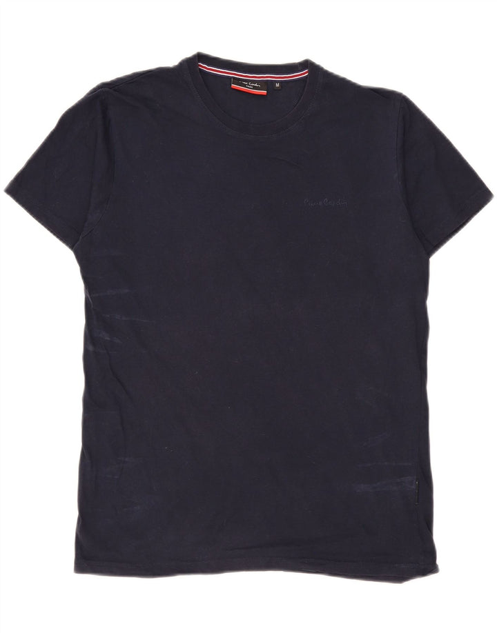 Pierre Cardin Herren-T-Shirt-Oberteil, mittelmarineblaue Baumwolle