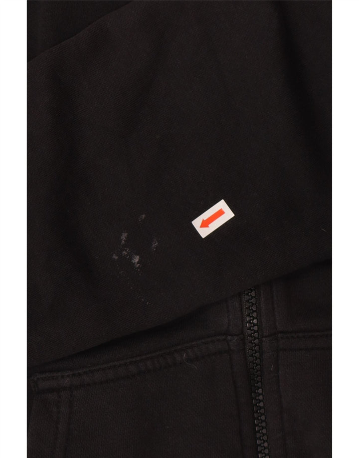 Nike Herren-Kapuzenpullover mit Reißverschluss, Größe S, schwarze Baumwolle
