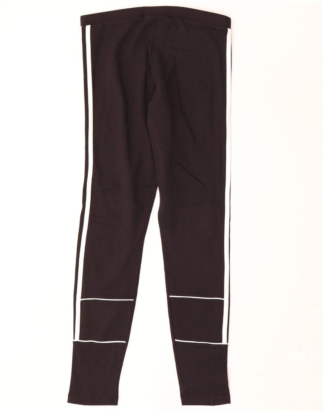 Adidas Damen Leggings UK 12 Medium Schwarz Baumwolle