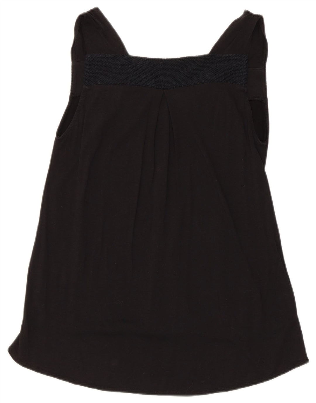 Zara Damen Ärmelloses Tunika-Top UK 12 Medium Schwarz