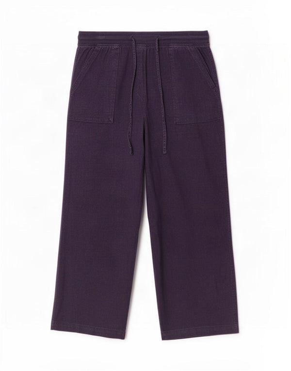 Marks & Spencer Damen-Hose mit lockerer Passform, UK 14, Größe L W32 L30, Marineblau
