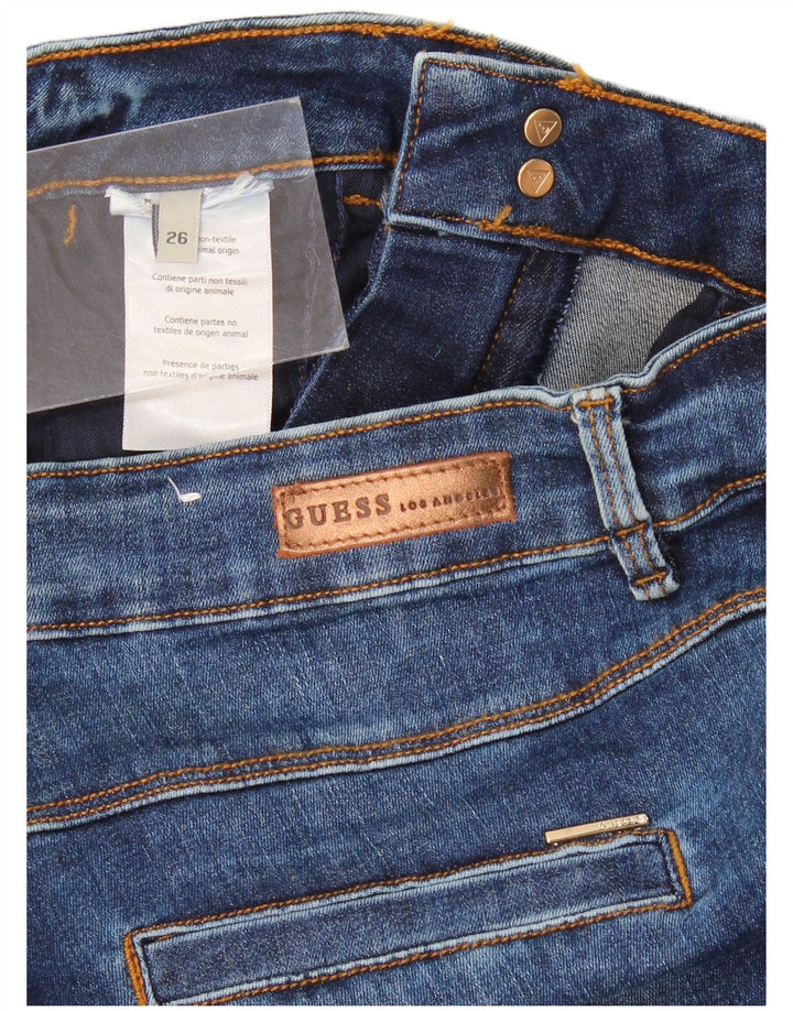 Guess Damen Jade Bootcut Jeans W26 L31 Blau