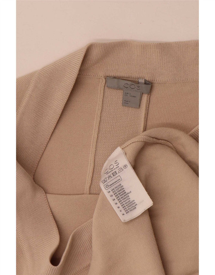 Cos Damen Übergroßes Etuikleid UK 10 Small Beige Viscose