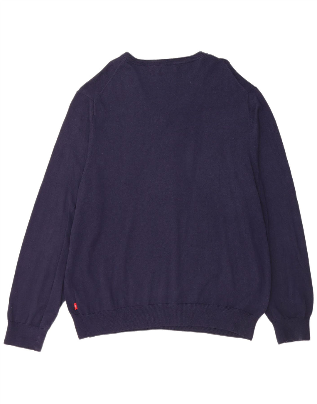 IZOD Herren-Pullover mit V-Ausschnitt, 2XL, Marineblau, Baumwolle