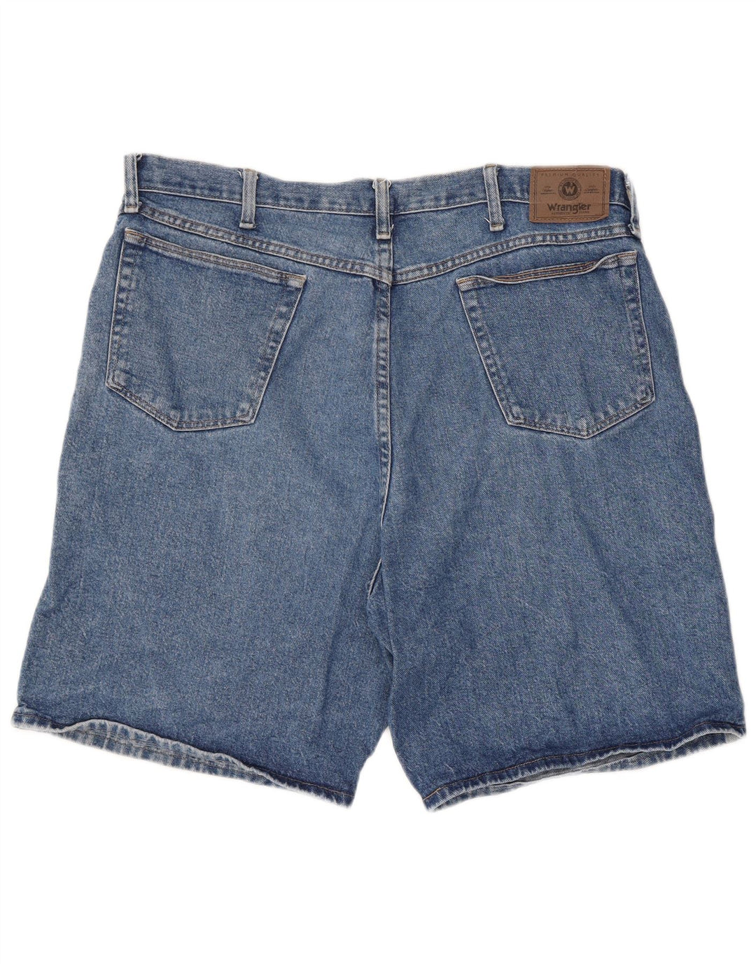 WRANGLER Herren Jeansshorts W38 XL Blaue Baumwolle