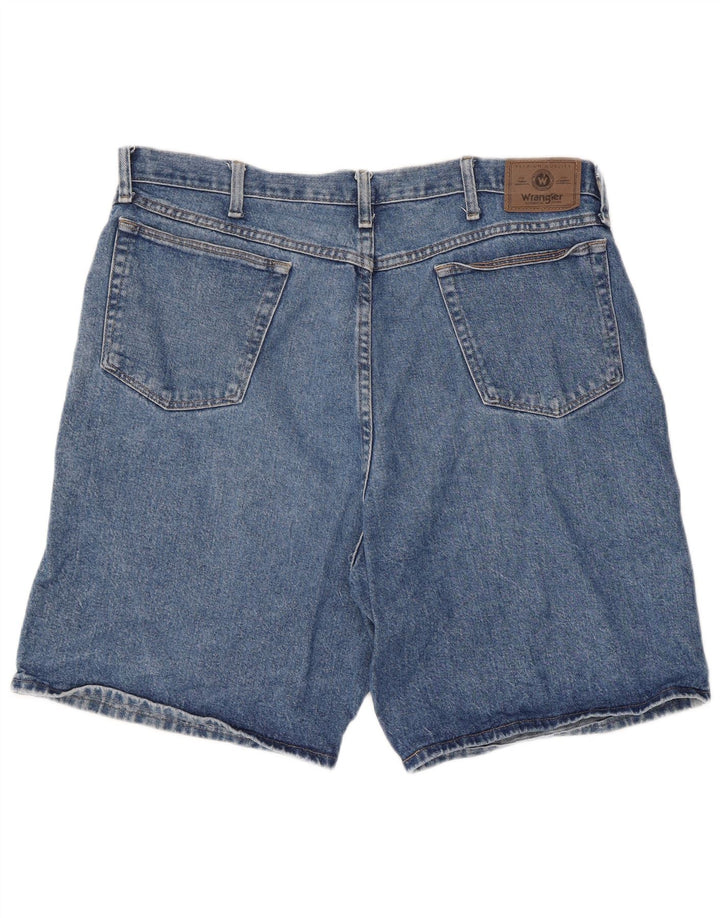 WRANGLER Herren Jeansshorts W38 XL Blaue Baumwolle