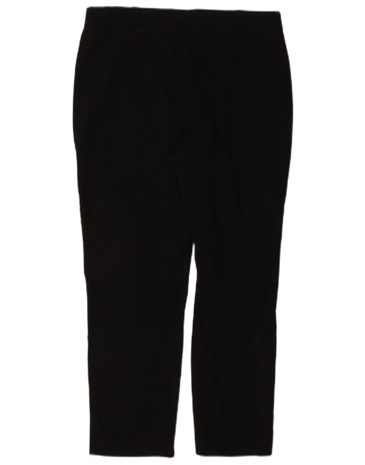Marks & Spencer Damen Crop Suit Hose UK 12 Medium W30 L25 Schwarz