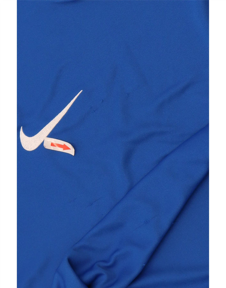 Nike Herren Dri Fit T-Shirt Top Mittelblaues Polyester