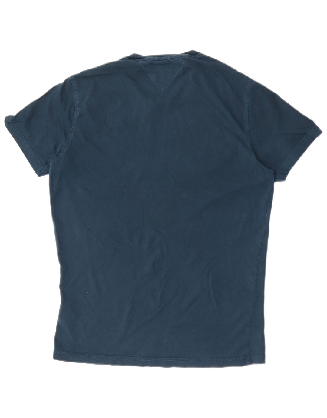 Tommy Hilfiger Herren-T-Shirt-Oberteil aus Baumwolle in mittlerem Marineblau