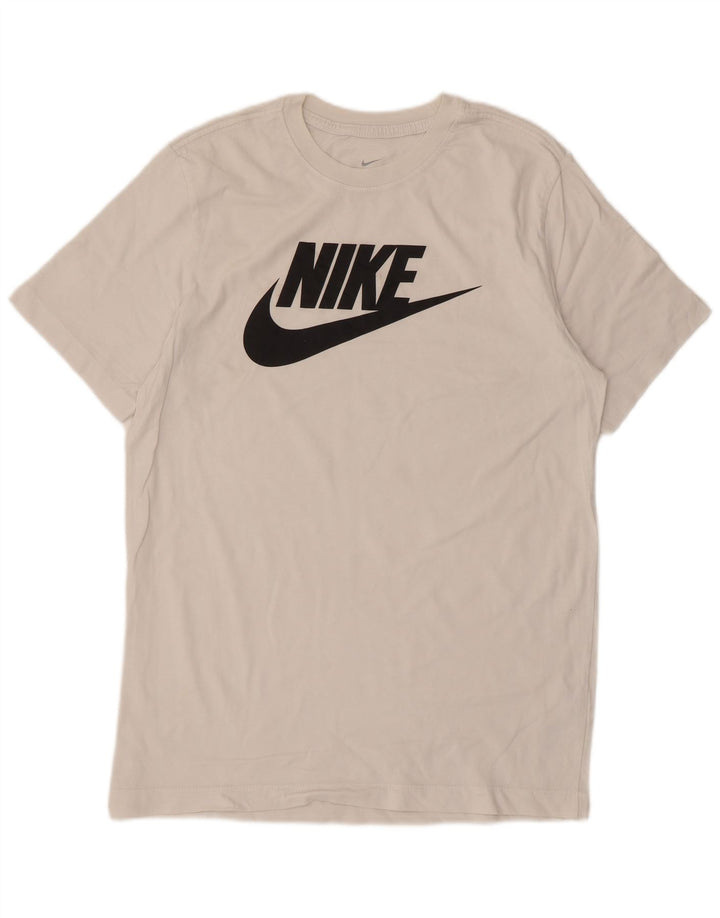 Nike Herren-T-Shirt mit Grafik, mittelweiße Baumwolle