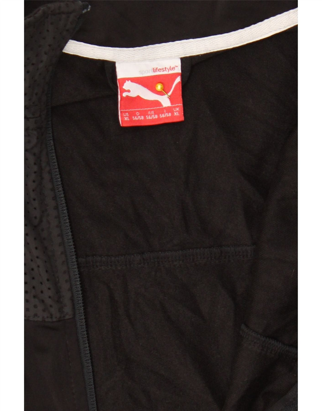 Puma Herren Trainingsanzug Top Jacke XL Schwarz gepunktet