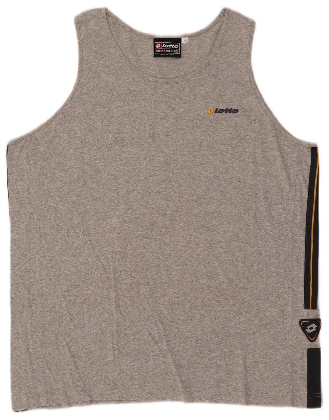 Lotto Herren-Weste, Top, 2XL, Grau, Colourblock-Baumwolle