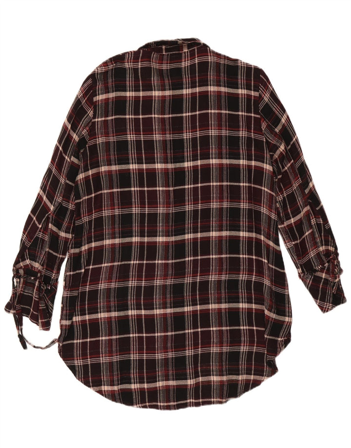 Next Damen-Hemdkleid, UK 18, XL, rot kariert, Viskose