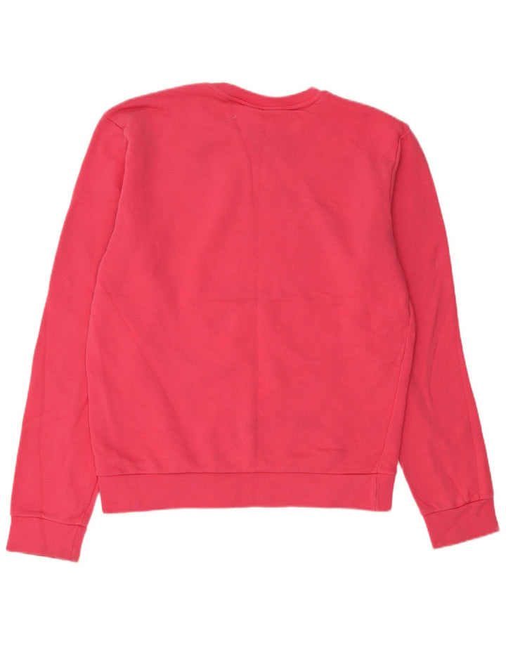 AMERICANINO Damen Grafik-Sweatshirt-Pullover UK 16 Large Rosa Baumwolle
