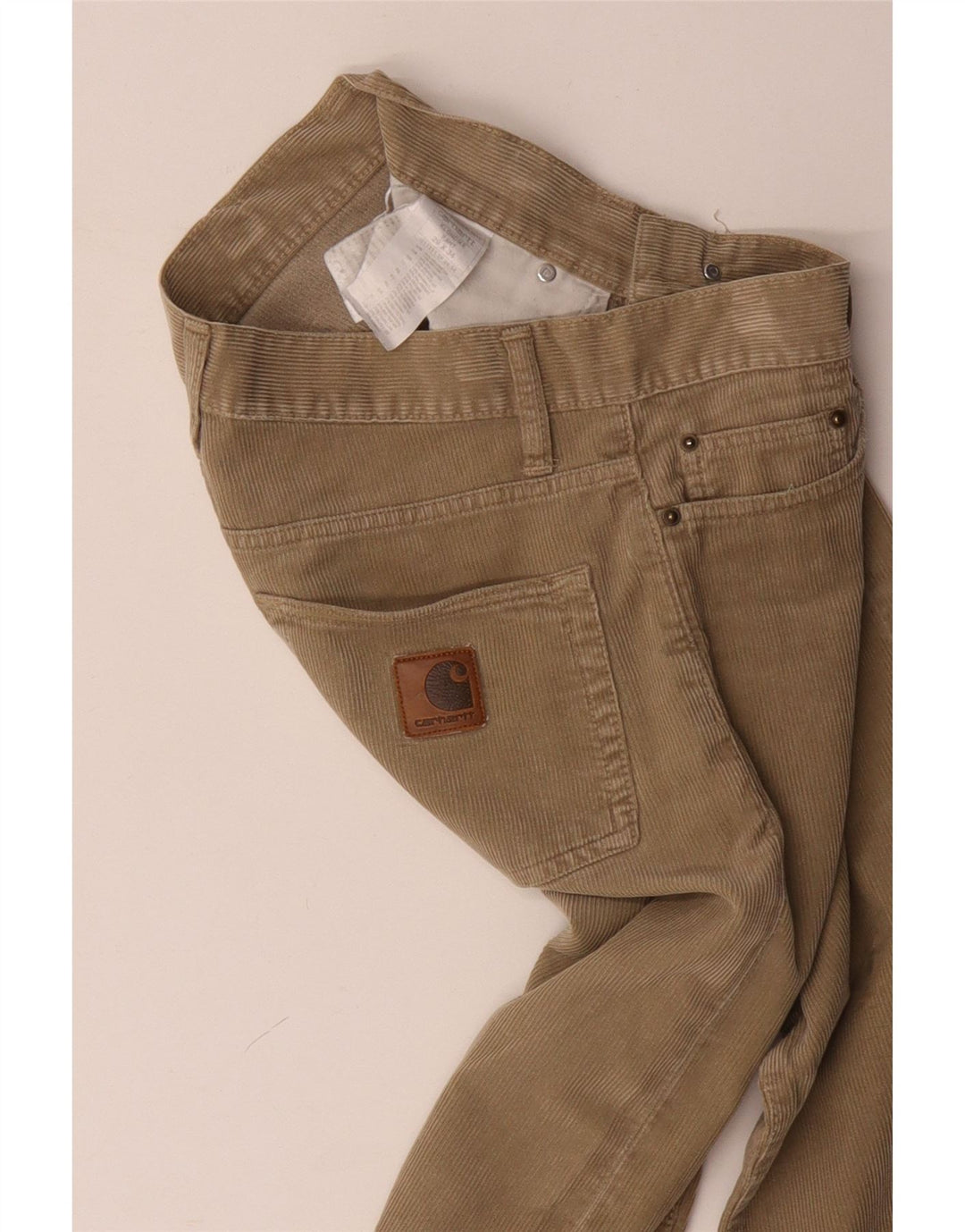 CARHARTT Herren Gerade Cordhose W29 L34 Beige Polyester