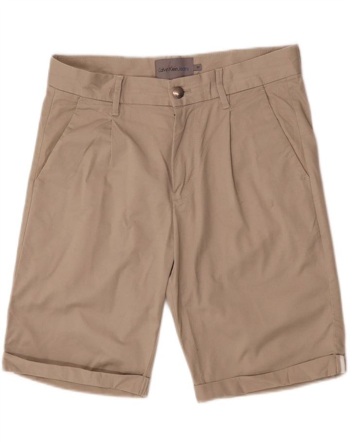 Calvin Klein Herren Pegged Chino Shorts W30 Mittelbeige