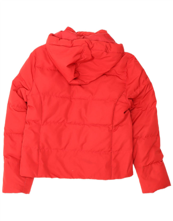 Champion Damen-Kapuzenjacke, gepolstert, UK 14, Mittelrot, Polyester