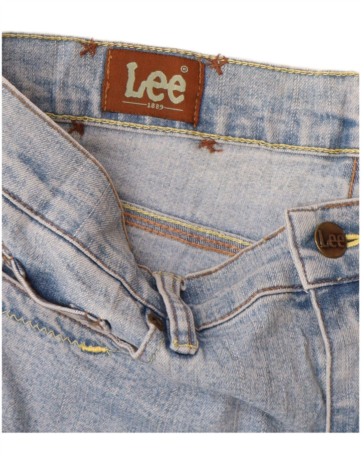 Lee Damen-Cropped-Jeans W32 L24 Blau