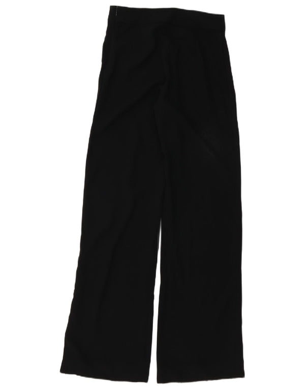 Zara Damen Freizeithose mit weitem Bein, XS, W25, L32, Schwarz