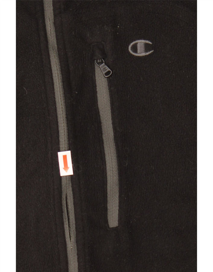 CHAMPION Damen Fleecejacke UK 14 Medium Schwarz