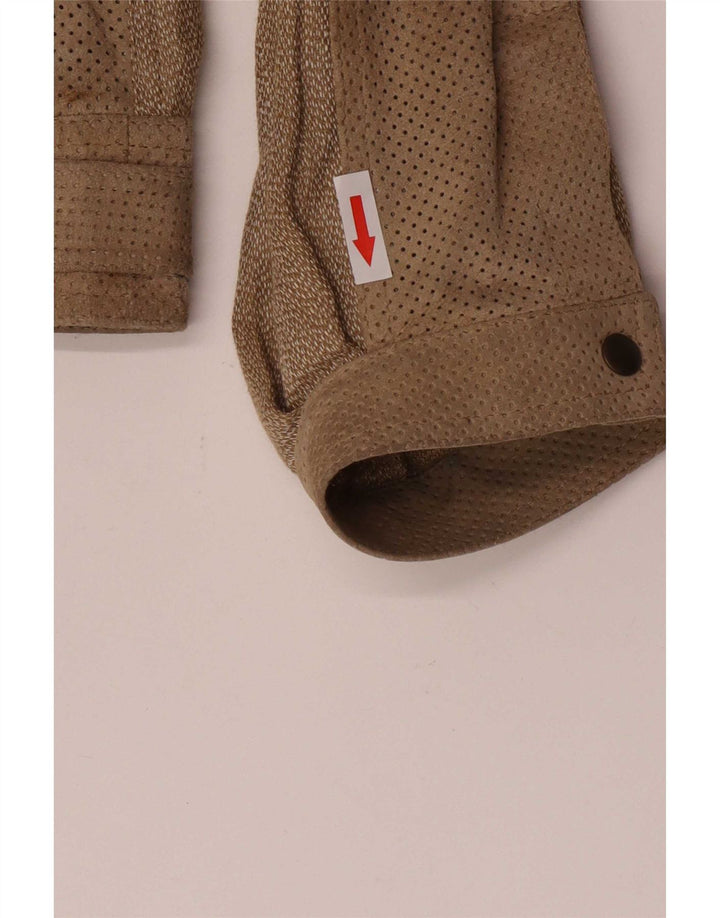 Breco's Herren Bomberjacke IT 50 Large Brown Linen