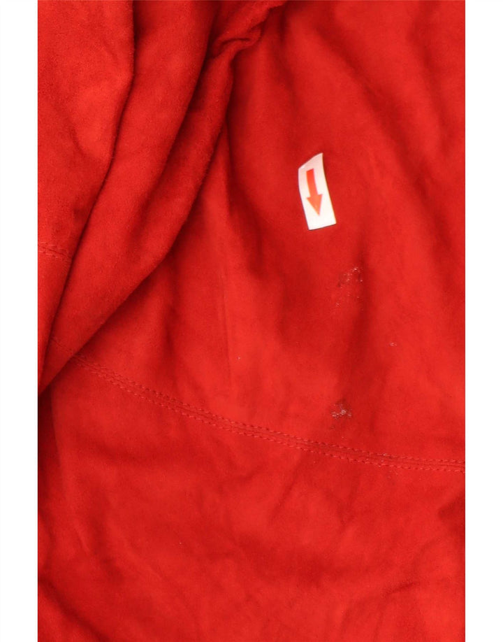 Conbipel Damen Wildlederhemd IT 44 Mittelrotes Leder