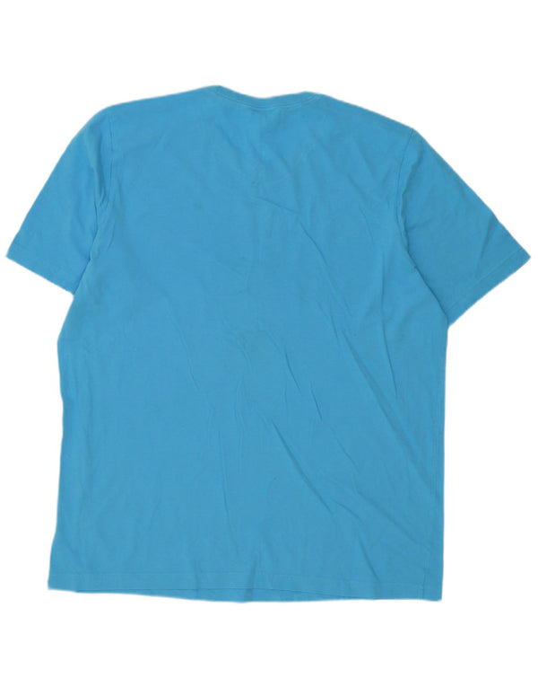 Adidas Herren Grafik T-Shirt Top XL Blau Baumwolle