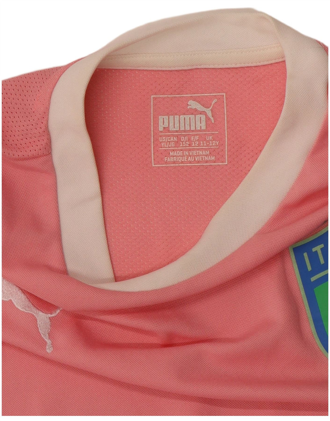 PUMA Mädchen Italia Graphic T-Shirt Top 11-12 Jahre Rosa