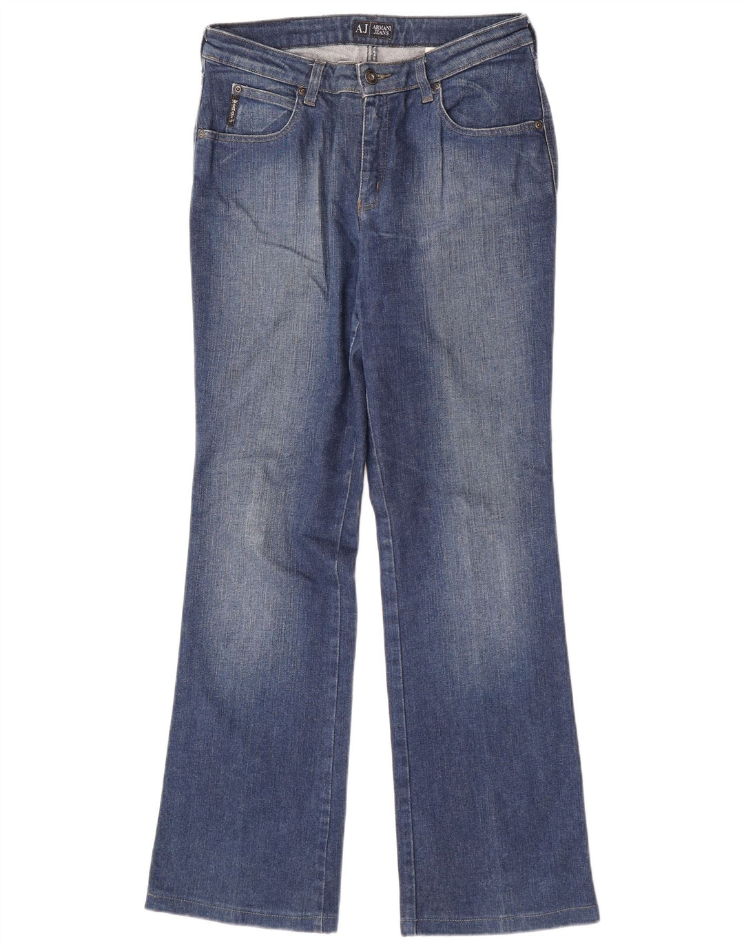 Armani Damen Bootcut Jeans W31 L31 Blaue Baumwolle