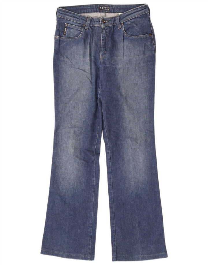 Armani Damen Bootcut Jeans W31 L31 Blaue Baumwolle