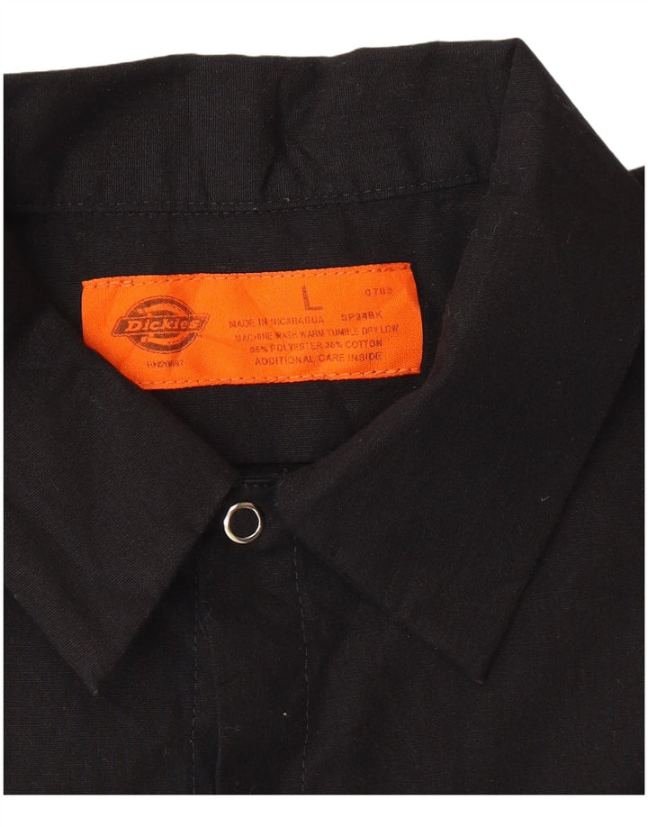 Dickies Herren-Kurzarmshirt mit Grafik, groß, aus schwarzem Polyester