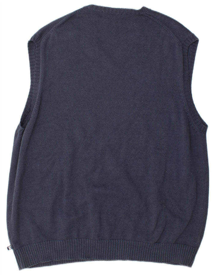Marks & Spencer Herren Weste Tank Top XL Marineblau Baumwolle