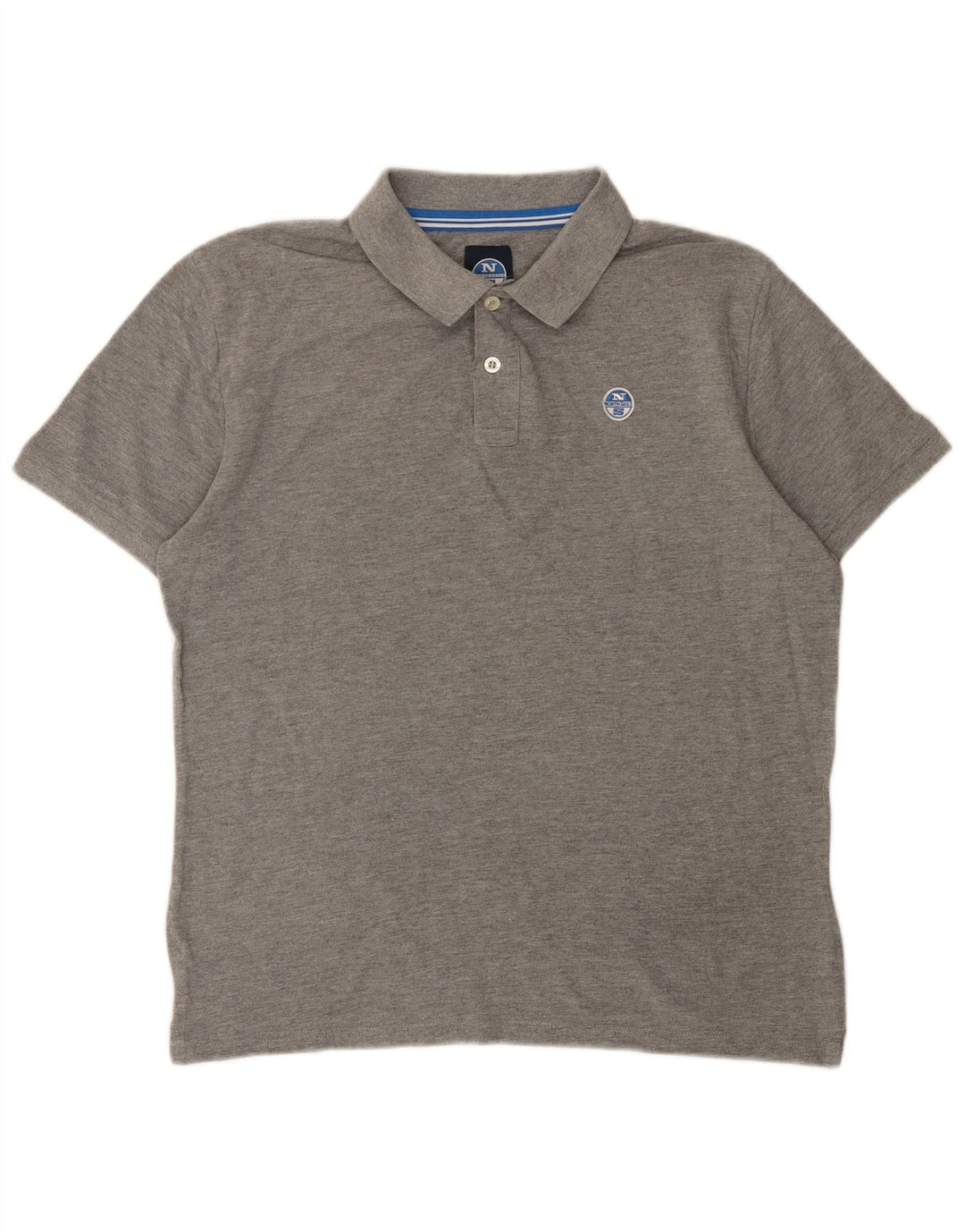 North Sails Herren-Poloshirt aus mittelgrauer Baumwolle