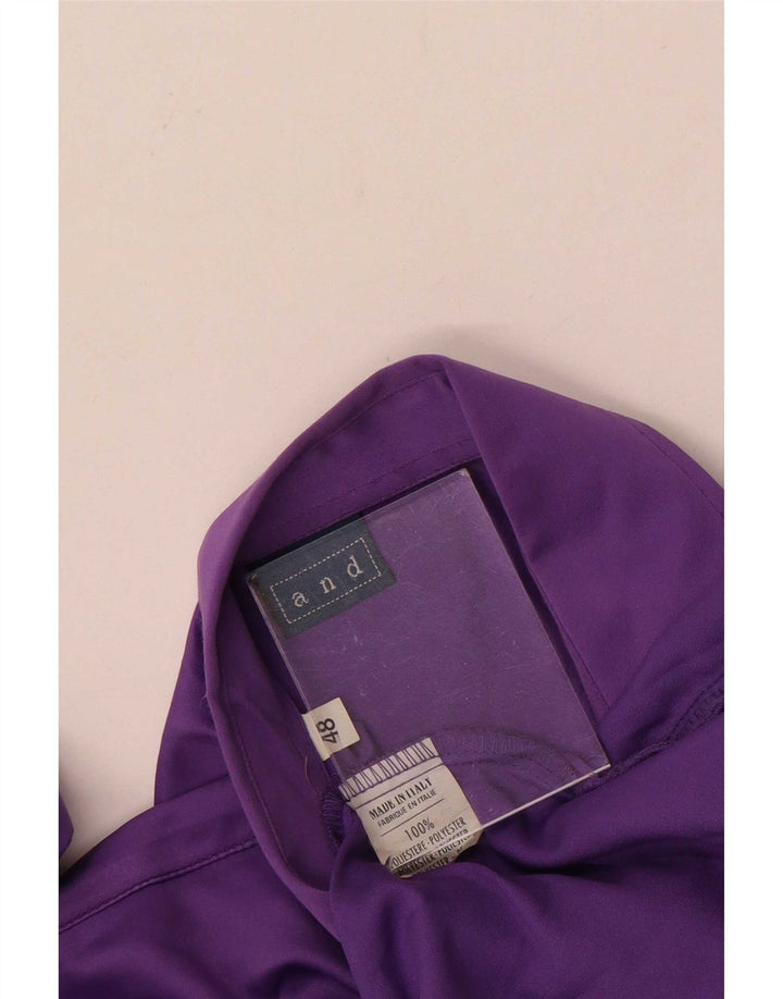 Und Damen-Hemdbluse IT 48 XL Lila Polyester