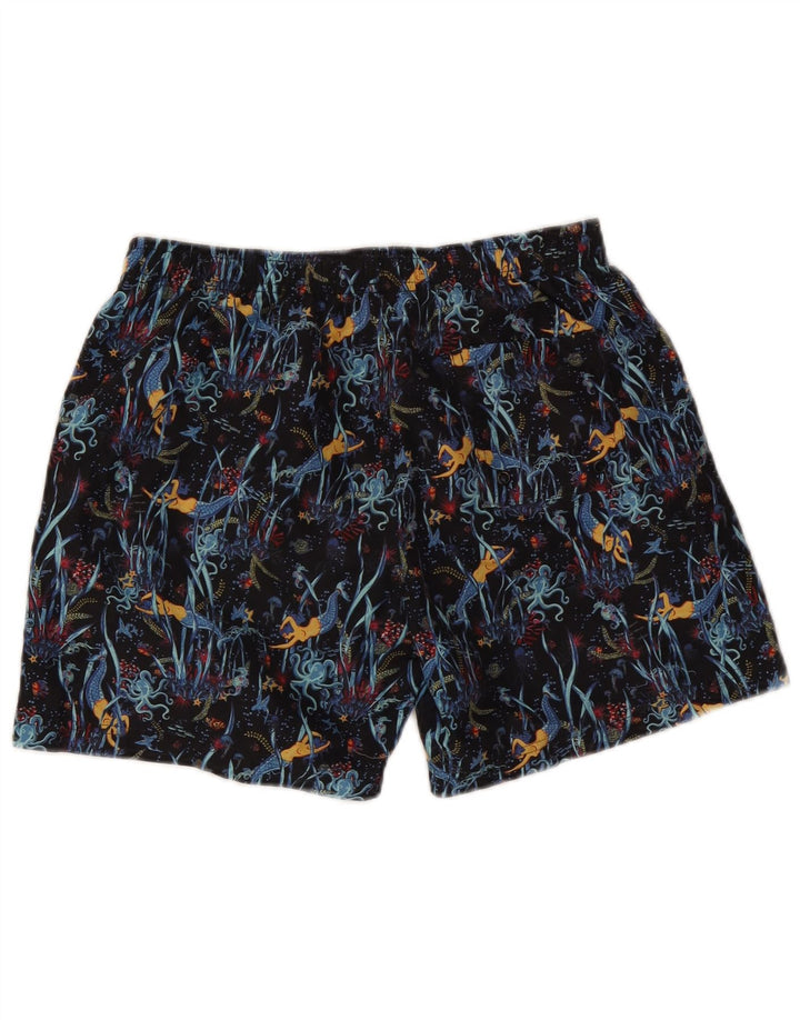 Scout Herren-Badeshorts mit abstraktem Muster, klein, mehrfarbig, Polyester