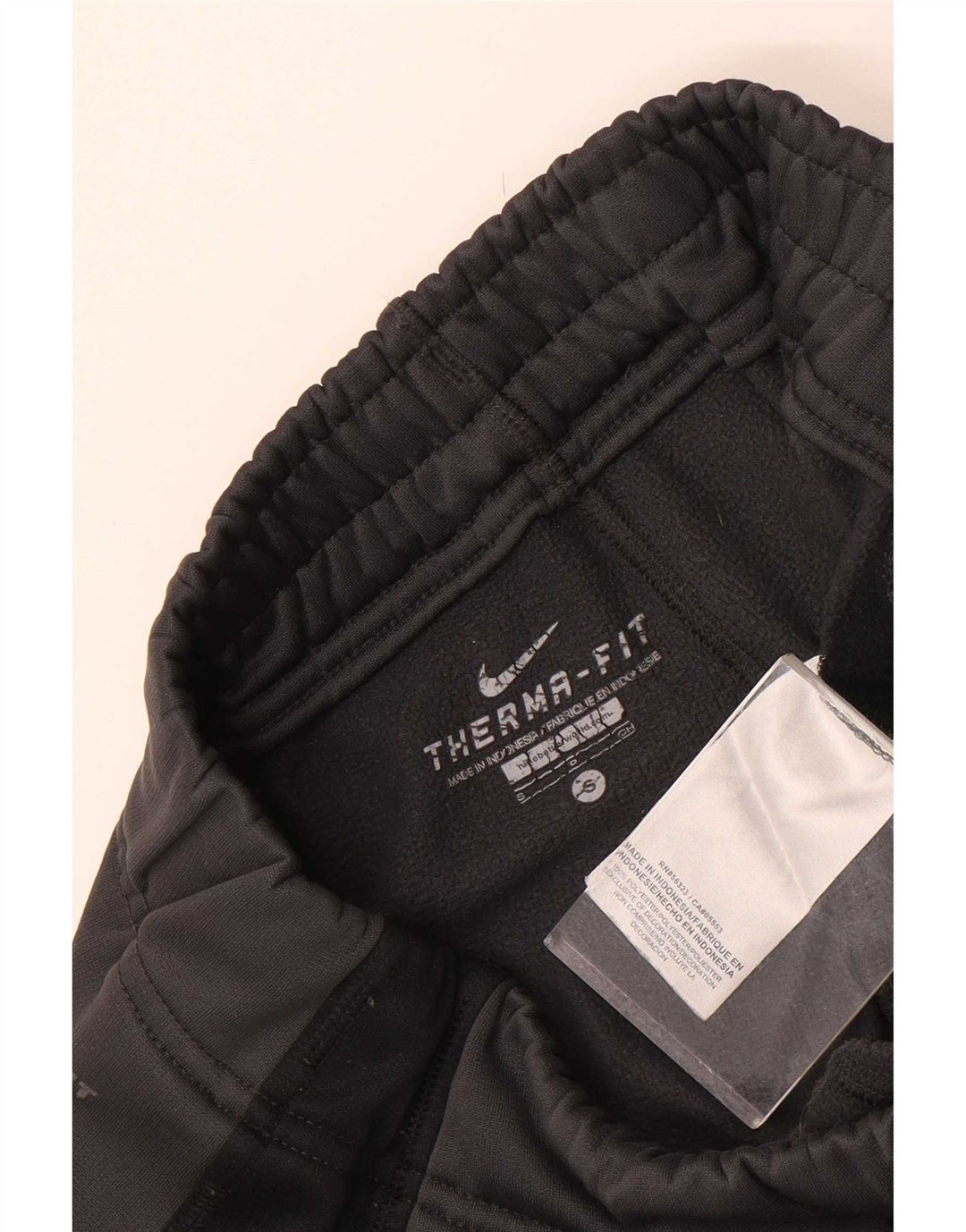 Nike Herren Therma-Fit-Trainingshose, Größe S, graues Farbblock-Polyester