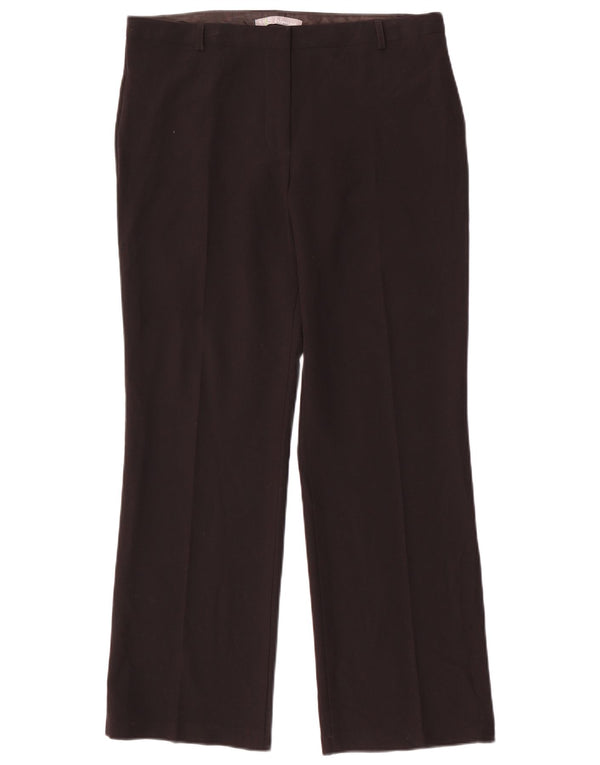 MARKS & SPENCER Damen Gerade Freizeithose UK 12 Medium W32 L28 Schwarz