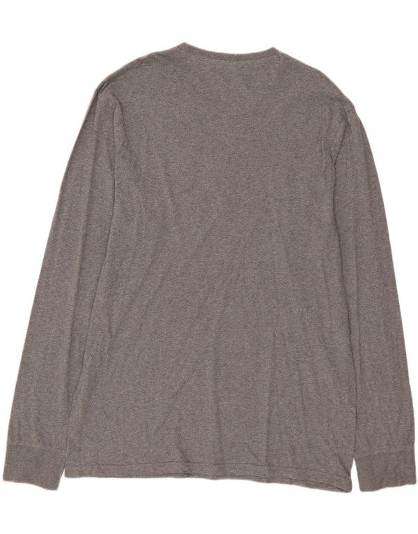 RUSSELL ATHLETIC Herren Tailored Fit Graphic Top Langarm 3XL Grau Baumwolle