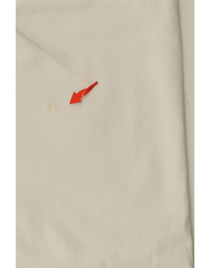 GUESS Gerade geschnittene Damenhose W29 L23 aus weißer Baumwolle