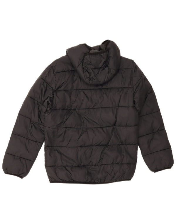Under Armour Jungen-Jacke mit Kapuze, 12–13 Jahre, schwarzes Nylon