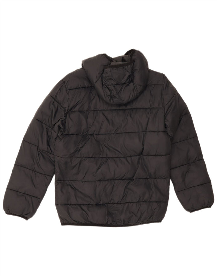 Under Armour Jungen-Jacke mit Kapuze, 12–13 Jahre, schwarzes Nylon