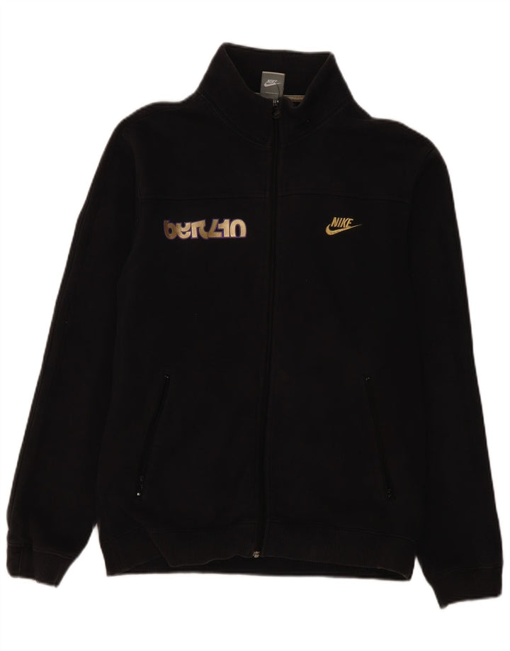 Nike Herren-Trainingsanzugoberteil mit Grafik, Größe 39/41, mittelschwarz, Baumwolle