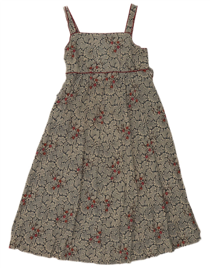 Selene Damen Sommerkleid US 8 Mittelblaues Blumenmuster