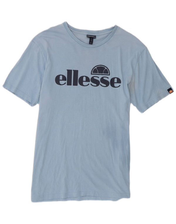 Ellesse Herren Grafik T-Shirt Top XL Blau Baumwolle