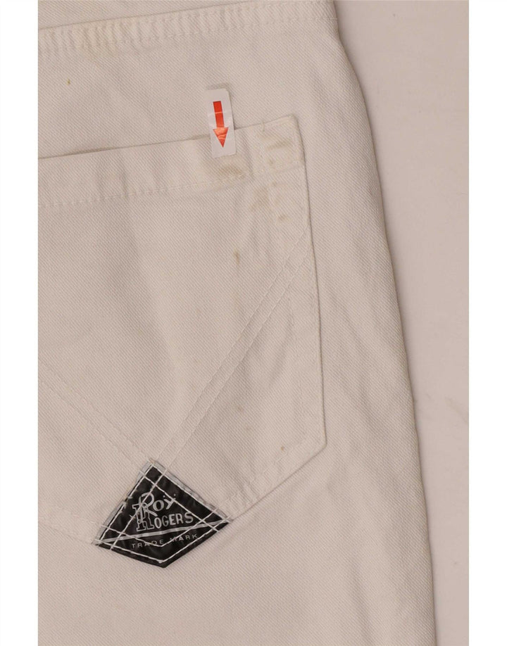 Roy Rogers Damen Jeansshorts IT 44 Medium W30 Weiße Baumwolle