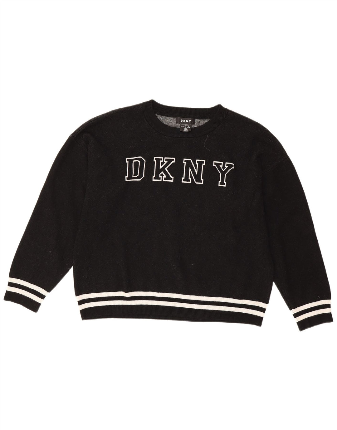 Dkny Damen-Sweatshirt in Übergröße mit Grafik, Gr. 42, Größe L, schwarze Viskose